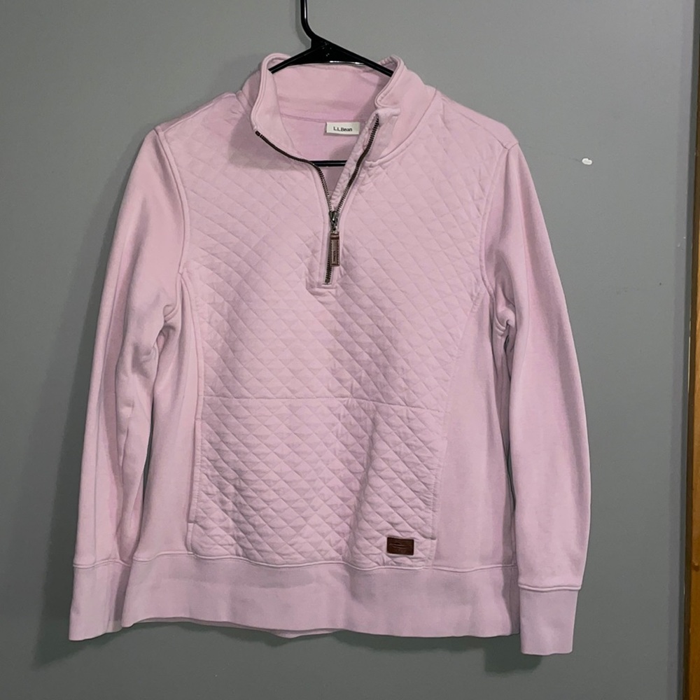 LLBean Quilted Quarter-Zip Pullover